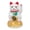 White, variant on YAHHU Electric Hand Waving Lucky Cat Ornament Plastic Sculpture Home Office Decor Wealth Fortune Welcoming Figurine Gift Idea 4.5 inches / 11.4 cm White MLY45C Desktop Ornament