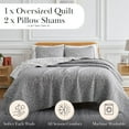 thumbnail image 2 of Botanical Leaves Reversible Quilt Set by SouthShore Fine Linens, 2 of 9