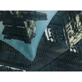 thumbnail image 4 of Ambesonne Fantasy Quilted Bedspread Set 3 Pcs, Sci Fi Alien Ship UFO, Queen Size, Pale Blue Grey, 4 of 5
