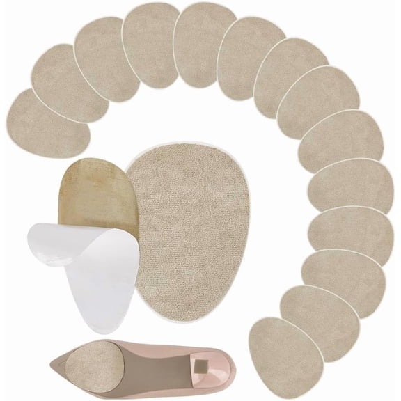 20pcs Shoe Sole Protectors 2.5x3.5 inch Suede Anti-Slip Shoe Grips Non-Slip Shoes Pads Adhesive Bottom of Shoes High Heels