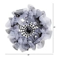 thumbnail image 3 of Nearly Natural 26in. Halloween Spider Web Mesh Wreath, 3 of 5