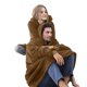 thumbnail image 1 of Sudadera con Capucha de Manta Extragrande, Jersey de para Descansar y Usar, Ideal para Adultos, Mujeres y Hombres. Marrón Oscuro Talla Única, 1 of 7