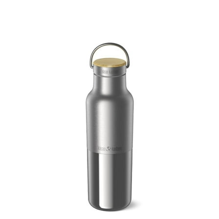 Klean Kanteen Rise Reflect Insulated Water Bottle - Reusable Water Bottle for Quick Hydration - Vacuum Insulation - Dishwasher-Safe - Bamboo Cap - Stainless Steel - 16 oz
