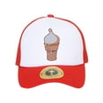 thumbnail image 1 of Gravity Threads Ice Cream Cone Patch Trucker Hat - Red/White, 1 of 1