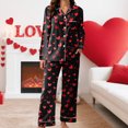 thumbnail image 5 of vigerkar Pajamas Set for Women Soft Button Down Sleepwear 2 Piece Breathable Comfy Soft Lounge Pjs (Black, S), 5 of 6