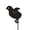Gray, variant on Metal Chick Silhouette Garden Stake Outdoor Decorative Yard Art Animal Shape Ornament for Lawn Pathway Patio Fence Decor