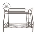 Novogratz Maxwell TwinOverFull Metal Bunk Bed with Ladder and