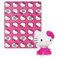 thumbnail image 4 of Hello Kitty Pink Kitty Pride Kids Silk Touch Throw Blanket with Plush Hugger, 4 of 4