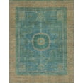 thumbnail image 1 of Ahgly Company Machine Washable Indoor Rectangle Abstract Hazel Green Area Rugs, 5' x 8', 1 of 7