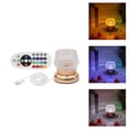 thumbnail image 4 of Lámpara de noche,Lámpara de mesa RGB con lámpara de noche LED remota,Luz de noche colorida Lámparas de escritorio de cristal Dormitorio,puerto usb Decoración de la sala de estar de, 4 of 6
