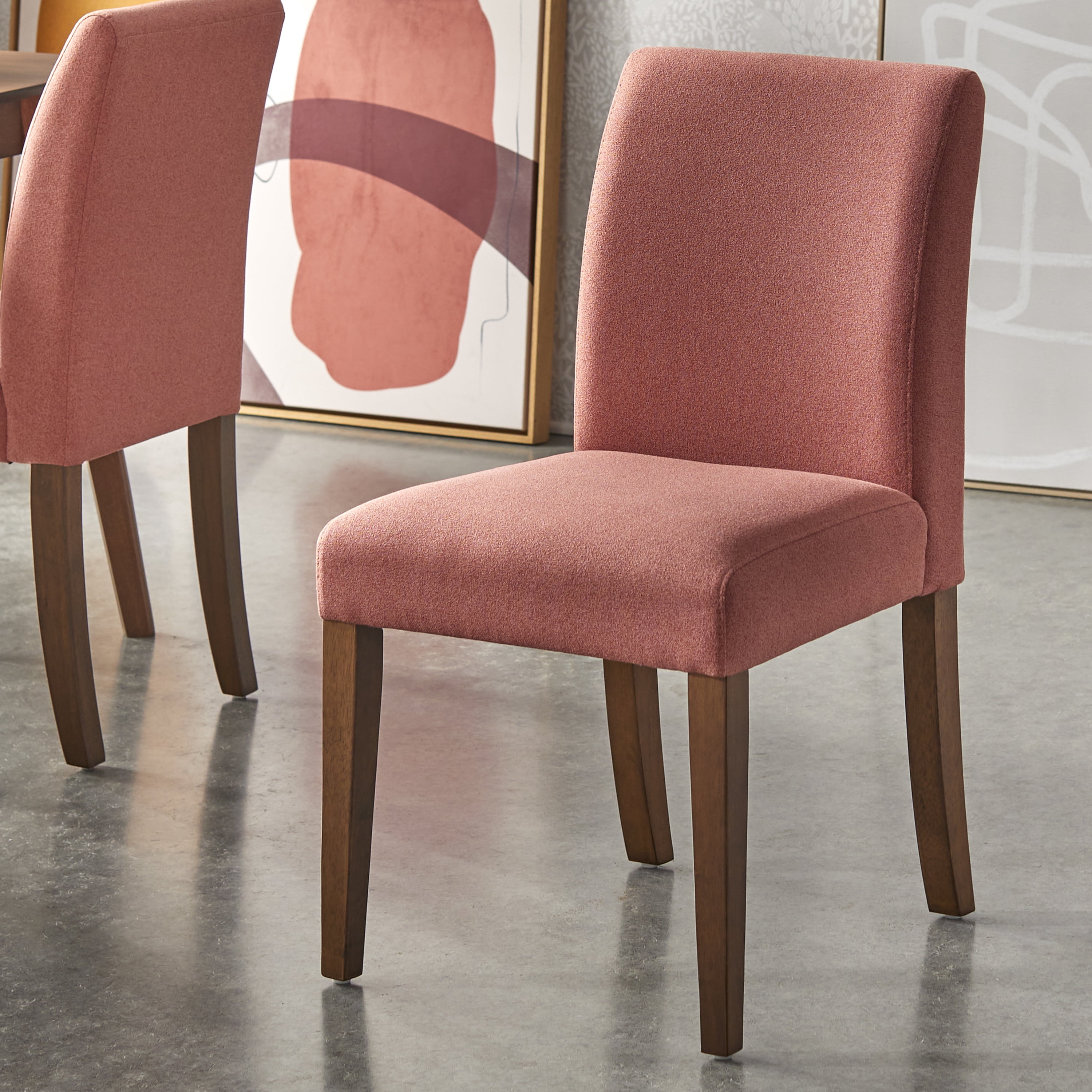 TMS Eliana Dining Chair, Set of 2, Summer Pink