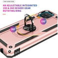 thumbnail image 2 of Galaxy A12 Case,Samsung A12 Case,[Military Grade] 16ft. Drop Tested Cover with Magnetic Kickstand Car Mount Protective Case for Samsung Galaxy A12, Rose Gold, 2 of 10