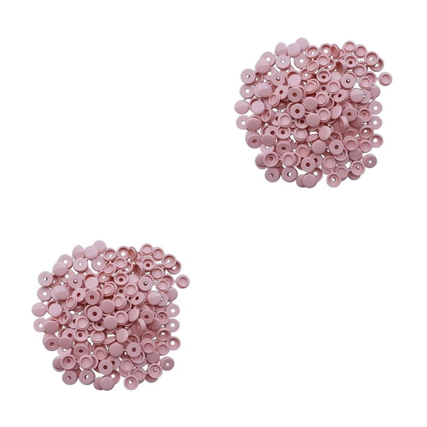 Greeniant 100 piezas tapa de tornillo con bisagras para decoración de muebles de hogar de coche 6,2mm rosa 6.2 mm rosa 100 piezas 2piezas