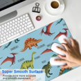 thumbnail image 4 of Long Mouse Pads for Desk,Blue Cartoon Dinosaurs Names Pattern Desk Mats on Top Of Desks, Desk Mouse Pad Extra Large with 3mm Non-Slip Base and Stitched Edge for Gaming,Office,Work,Home 35.4"x15.7", 4 of 6