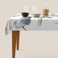 thumbnail image 5 of Tablecloth Grey Heron Table Cloth Rectangle Table 60 x 84 Inch Birds Reeds River Chinese Style Kitchen Decorations for Home Dinner Party, 5 of 6