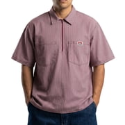 Ben Davis 11239 Mens 1/2 Zipper Short Sleeve Stripe Shirt - LG