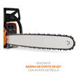 thumbnail image 4 of Motosierra A Gasolina Bloosom  54cm3 3.4hp Corte 20 Color Naranja, 4 of 5