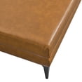 thumbnail image 4 of Modway Evermore Modern Style Vegan Leather and Metal Ottoman in Tan, 4 of 5