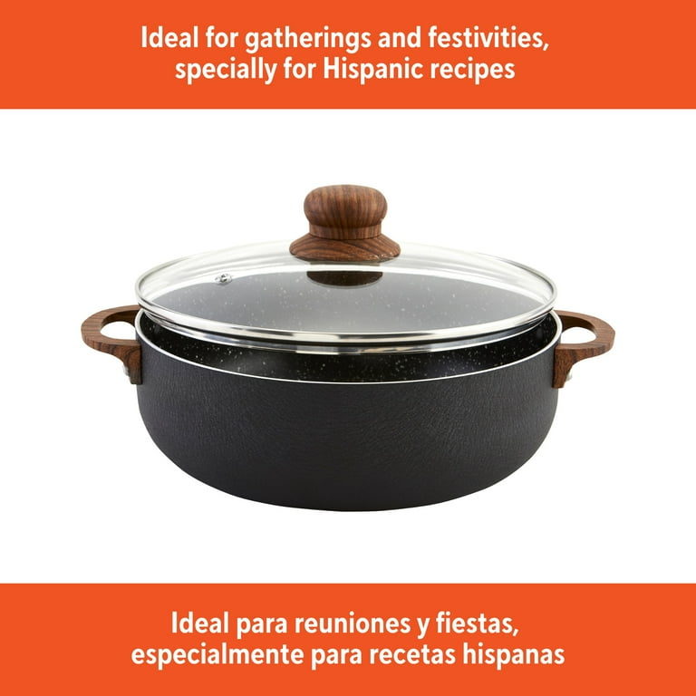 Free Shipping! Im Usa 6.9Qt Black Stone Aluminum Speckled Nonstick
