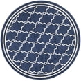 thumbnail image 3 of Safavieh Amherst Wesley Geometric Area Rug, Navy/Beige, 7' x 7' Round, 3 of 10