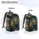 thumbnail image 2 of Balery Vintage Pattern Fox Mochila Clásica Impresa Básica para Viaje, Mochila Escolar Resistente al Agua, Mochila de Lona con Correas Ajustables-Small, 2 of 5