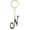 N, variant on Girl Letter Keychain,Decorative Keychain,Name Keychain Initial Gold 26 Letters A-Z Pendant Handbag Bag Decoration Gifts