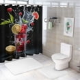 thumbnail image 7 of Pratyus Fruits Shower Curtains with Hooks, Chic Elegant Bathroom Decor, Washable 100% Polyester Fiber Shower Curtain for Bathroom Decoration 60"x72, 7 of 7