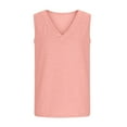 thumbnail image 6 of Luxalzxs Tank Top Girls Summer Casual V Neck Sleeveless Tee Shirt Basic Trendy Beach Vacation Outfits Plain Shirts 5-15 Years, 6 of 8