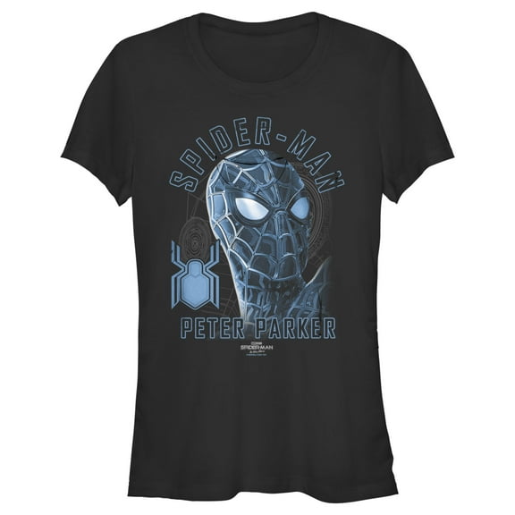 Junior's Marvel Spider-Man: No Way Home Blue Suit  Graphic Tee Black Large