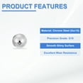 thumbnail image 4 of 500 Pack Precision Balls 2mm Diameter G16 Solid Chrome Steel Bearing Balls for Ball Bearing, 4 of 6