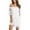 White, variant on JBXKXYW Summer Dresses For Women 2024 Women's Solid Color One Shoulder Slim Hollow Dress Womens Dresses (White,XL)