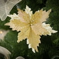 thumbnail image 4 of Luoshdecor Poinsettias Artificial Christmas Flowers,Silk Christmas Floral Picks Large Silver Poinsettias Flowers Xmas Tree Ornaments for Wedding Party Wreath Decoration 14.6 in, 4 of 6