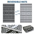 thumbnail image 5 of Outdoor Area Rug Waterproof Plastic Straw Rug, Plastic Straw RV Mat, Stain-Resistant Indoor Outdoor Carpet for Patio, Deck, Balcony, Picnic & Beach, 5 of 9
