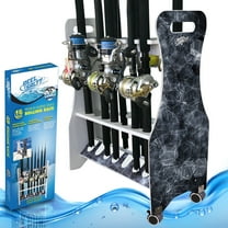 Rush Creek Creations Reel Salty Offshore and Inshore Fishing Rod Rolling Fishing Rod Holder 16 Rod Capacity