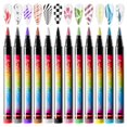 thumbnail image 2 of 12Colors Soft Headed Acrylic Marker Pen Safe and Quick Drying Pet Nail Art Graffiti DIY Water-based Watercolor Pen, 2 of 8