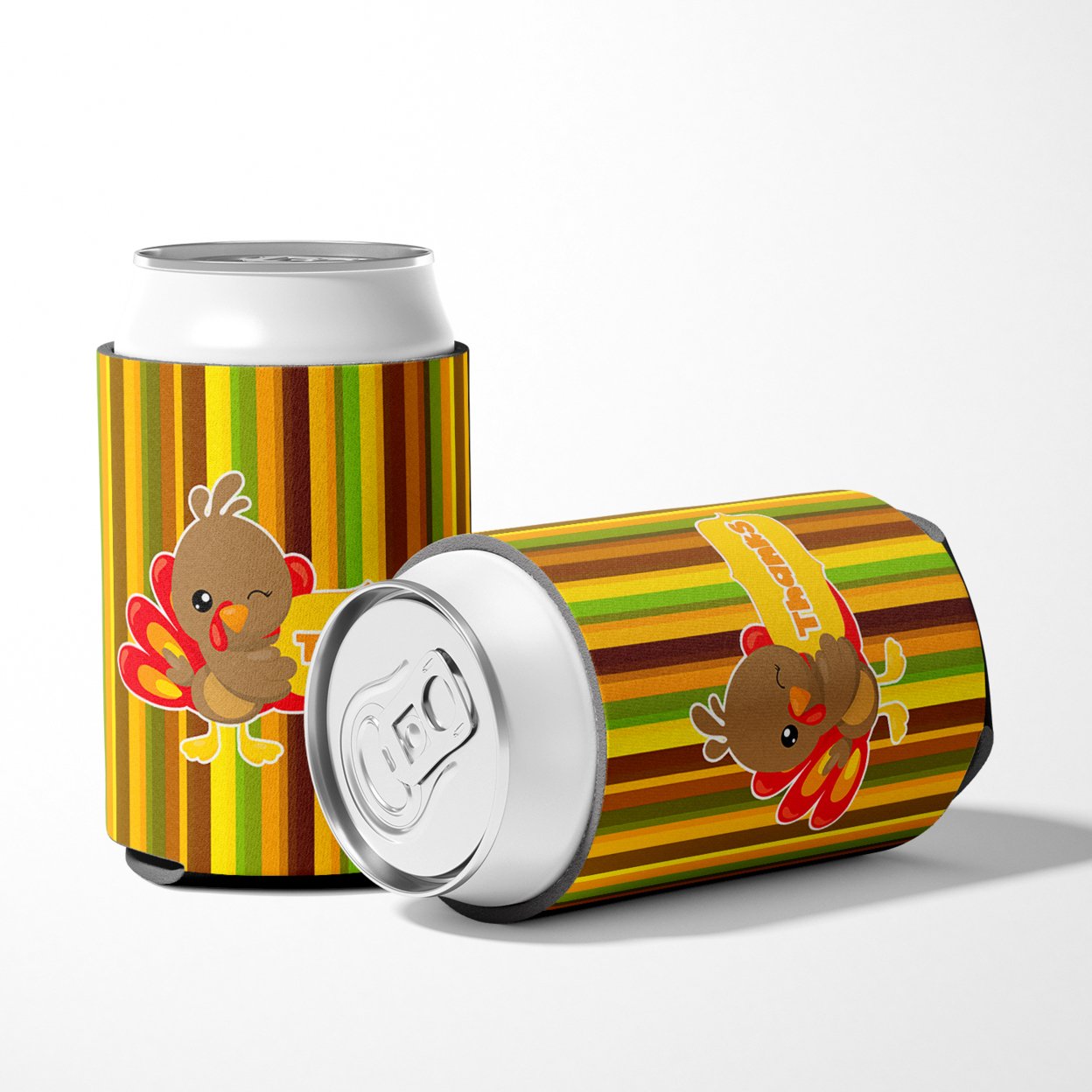 Thanksgiving Turkey Thanks Can or Bottle Hugger