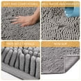 thumbnail image 5 of Tripumer  Bathroom Rugs Sets 2 Piece Chenille Bathroom Mat Sets Shaggy Microfiber Rugs Sets Bathroom Mats for Bathroom Extra Soft Absorbent Light Gray, 5 of 8