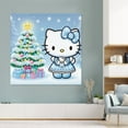 thumbnail image 5 of Hello Kitty Christmas Canvas Wall Art Cartoon Wall Decor | HD Printed & Wooden framed wall art | Modern Wall Decor for Gift | Kids Room Decor | Made in USA 10x10Inch, 5 of 5