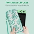 thumbnail image 4 of Travel Case for Nintendo Switch New Horizon Animal Leaf Crossing Portable Carry Hard Shell EVA Material Pouch Traveler Deluxe Cover for Switch Console, Joy Con Controller, Game Card Holders, 4 of 7