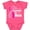 Vintage Hot Pink, variant on Inktastic Breast Cancer Awareness I Support My Mom with Pink Ribbon Boys or Girls Baby Bodysuit