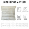 thumbnail image 5 of COMIO Minimalist Neutral Pillow Covers Cream White Striped Geometric Pattern Contemporary Cushion Covers/Simple Throw Pillow Cases for Living Room Sofa, Couch, Bed, 5 of 5