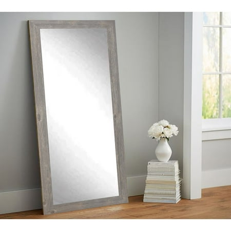 Brandtworks Urban Frontier Barnwood Leaning Floor Mirror Walmart Com