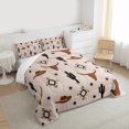 thumbnail image 4 of Manfei Bohemian Aztec Teens Bedding Comforter Set, Rustic Farmhouse Cactus Twin Comforter Sets, Southwestern Reversible Bedding Set, Microfiber Bedroom Decor, 2-Piece, 4 of 9