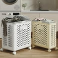 thumbnail image 2 of Raidley Laundry Basket, Collapsible Laundry Baskets with Wheels, Multi Functional Folding Wheeled Hampers, Foldable Portable Clothes Basket Cart for Home, Easy to Move (#A,M), 2 of 7