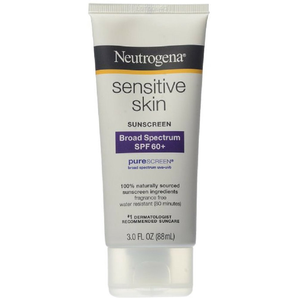 Neutrogena Sensitive Skin Sunscreen Lotion SPF 60+ 3 oz (Pack of 4