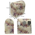 thumbnail image 5 of Magnolia Lounger Chair Bag, Illustration of Magnolia Flowers Sketch Lines Nature Pattern, High Capacity Storage with Handle Container, Lounger Size, Pale Orange Beige, by Ambesonne, 5 of 5