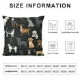 thumbnail image 6 of Cute Animals Throw Pillow Covers Set of 2 Cartoon Pets Decorative Pillowcases Soft Cushion Covers for Sofa Couch Bed Home Decor, 6 of 6