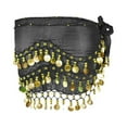 thumbnail image 2 of IQOGKRN Belly Dance Hip Scarf elly Dance Skirt Sequin Tassel Skirt Wrap Sparkly Tinsel Fringe Skirts with Sequins Black One Size, 2 of 4