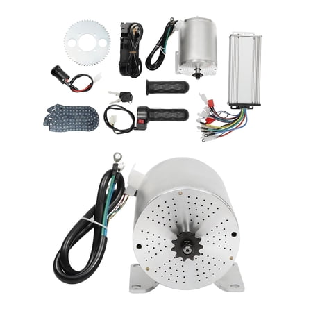 Electric Brushless DC Motor Universal for 48V 60V 72V, 3000W BLDC Brushless Motor Controller Kit 6000RPM for Electric Scooter Bicycle Motorcycle E Bike DIY Conversion Kit, 220-440 LB Load