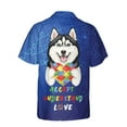 thumbnail image 2 of Autism Awareness Siberian Husky Accept Understand Love Hawaiian Shirt Breathable Summer Unisex Merch Husky Dog Lover Gifts - 12003, 2 of 6